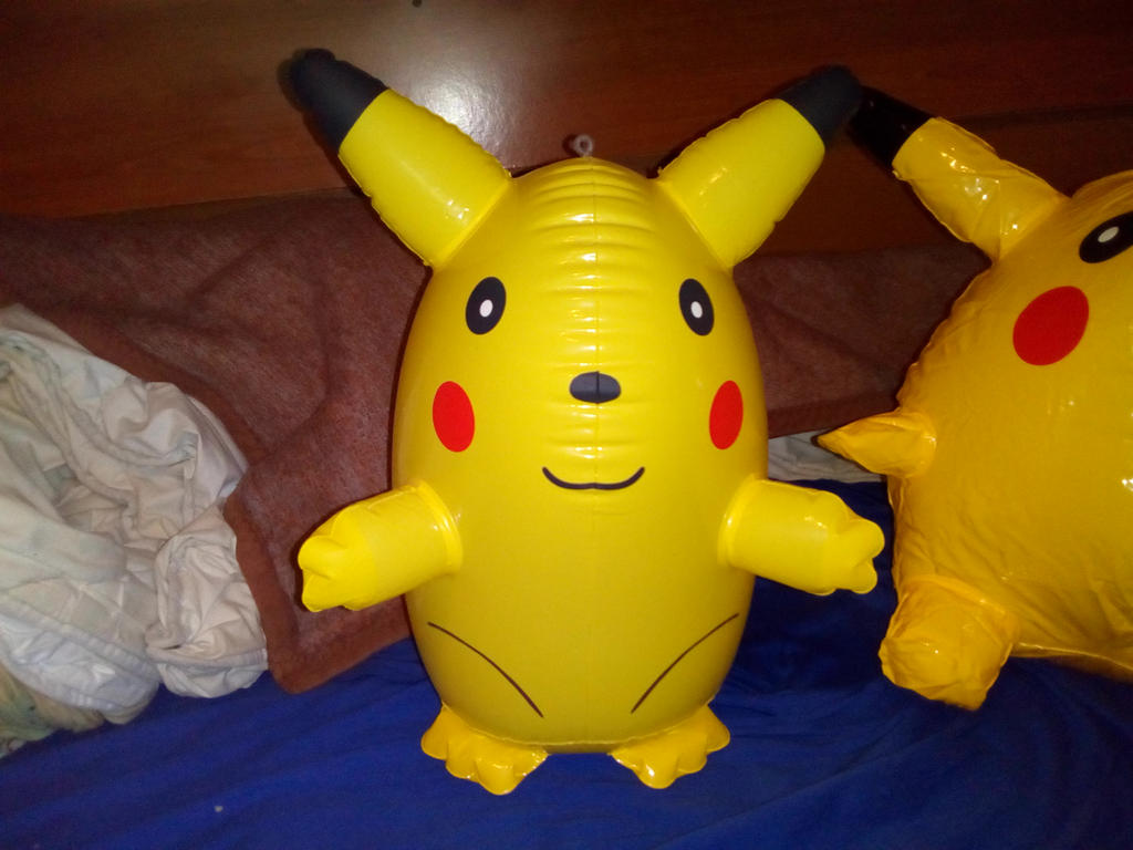 My Inflatable Blow Up Pikachu Toy 324 by PoKeMoNosterfanZG on DeviantArt