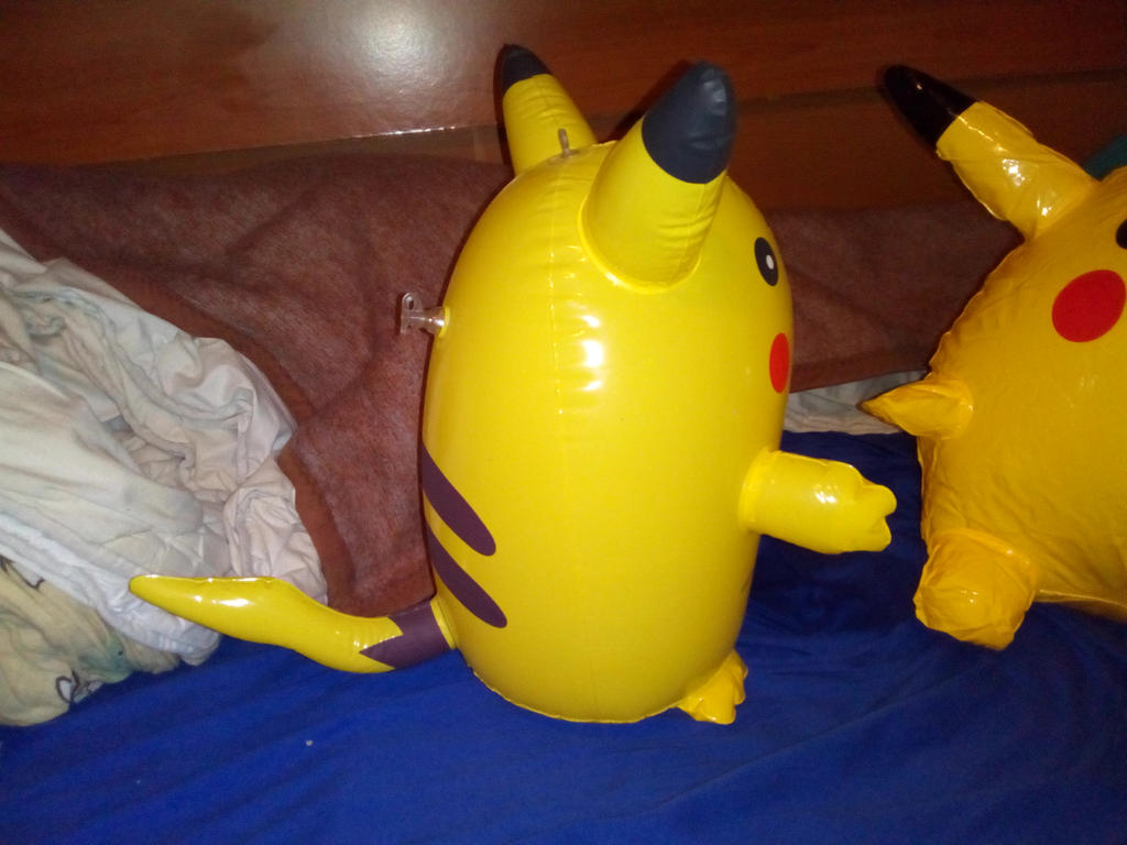 My Inflatable Blow Up Pikachu Toy 325 by PoKeMoNosterfanZG on DeviantArt