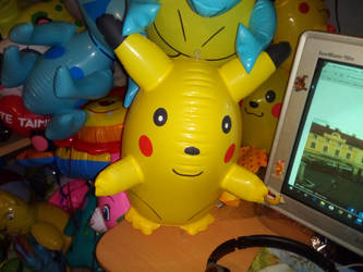 My Inflatable Blow Up Pikachu Toy 368 by PoKeMoNosterfanZG