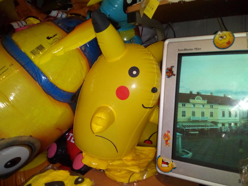 My Inflatable Blow Up Pikachu Toy 424 by PoKeMoNosterfanZG on DeviantArt