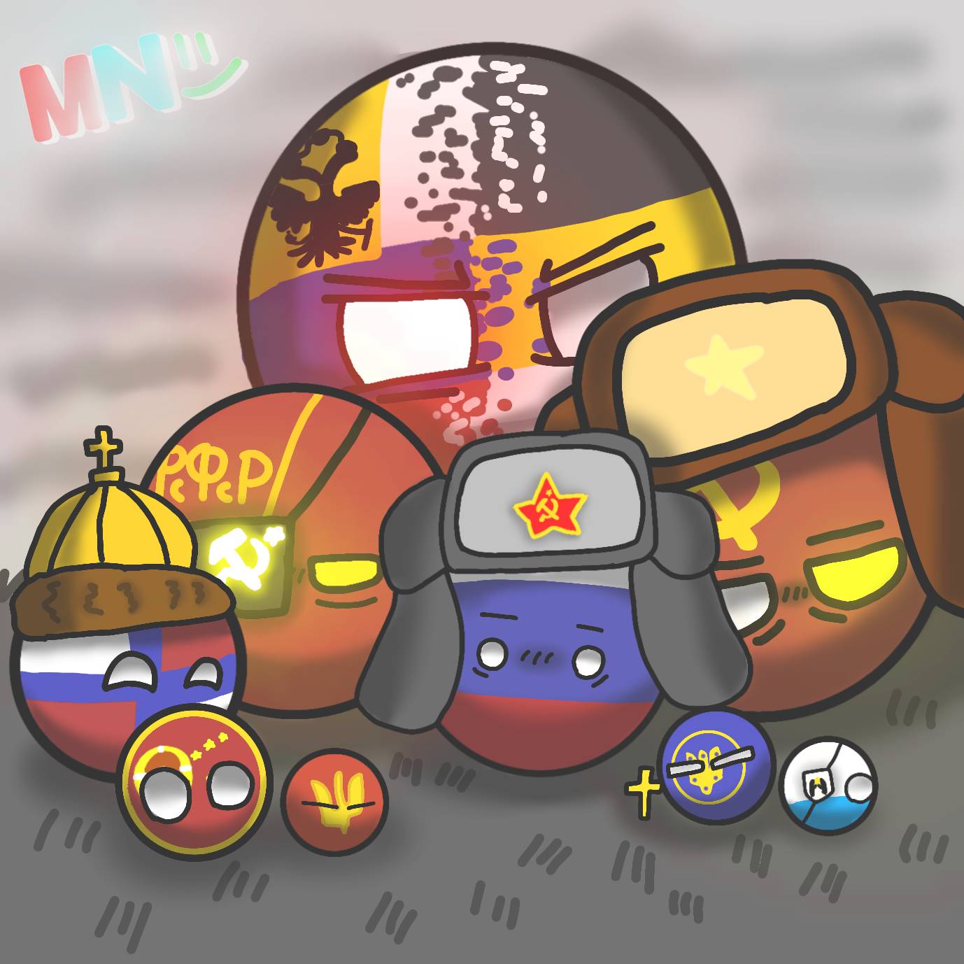 Deviantart Countryballs The Family of Russia (Countryballs) by ItsMixi on DeviantArt