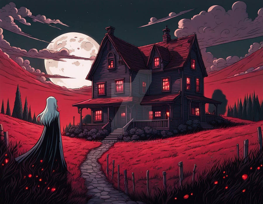 Under The Blood Moon by SentientArtStudios on DeviantArt