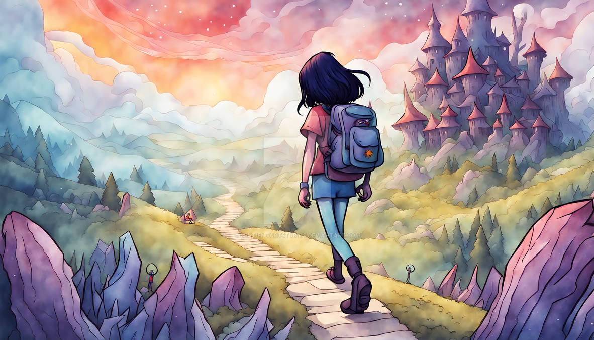Sentient Castle The Girl and the Dreamworld Castle by SentientArtStudios on DeviantArt