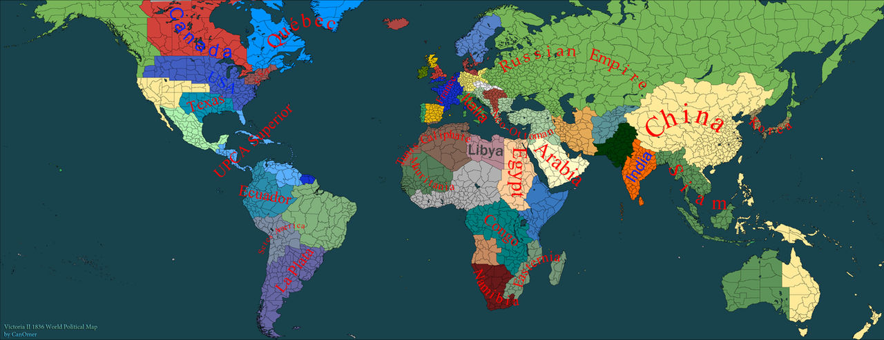 Карта будущего мира 2050