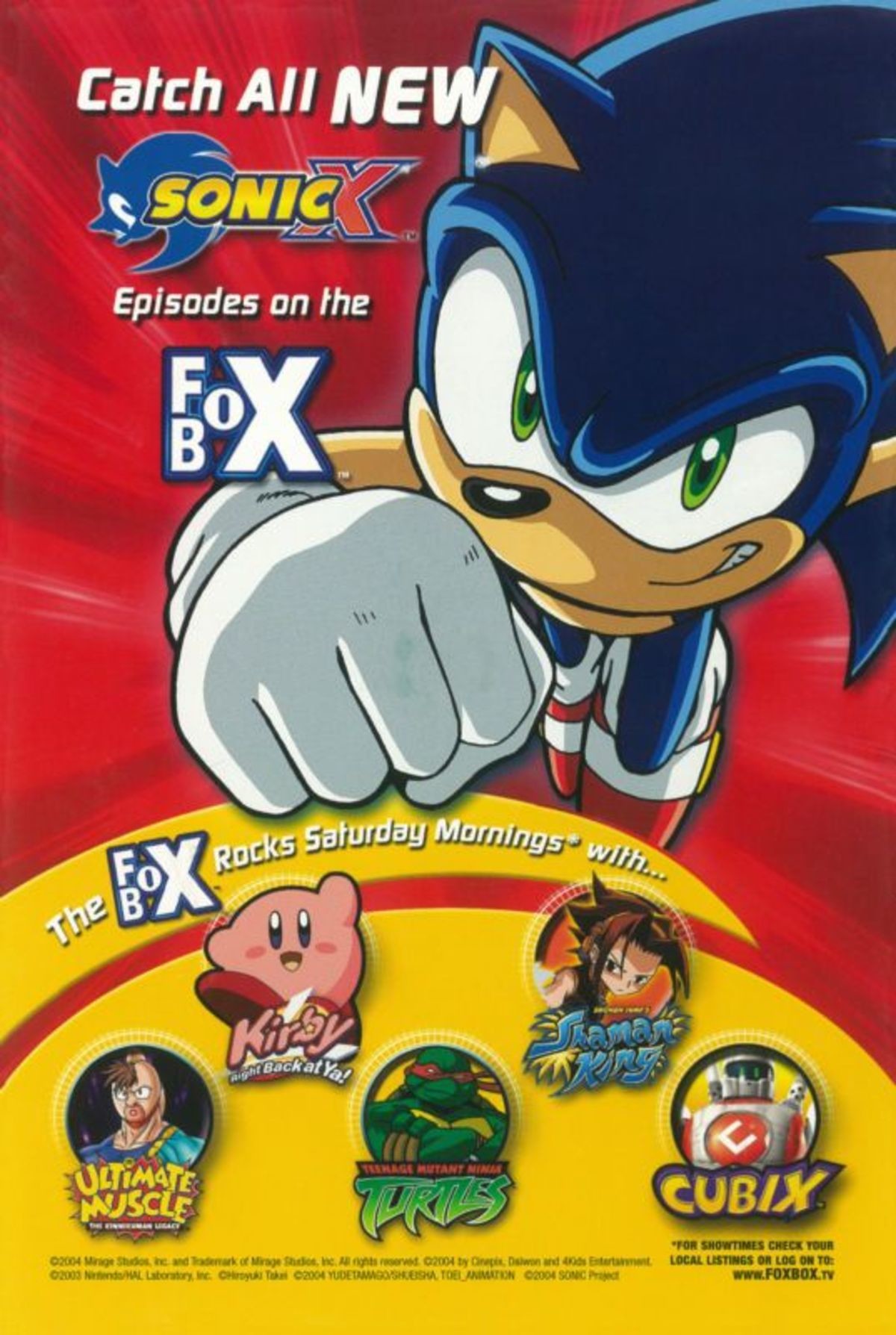 Fox Box Rocks FoxBox Sonic X Ad by FoxBoxNostalgic101 on DeviantArt
