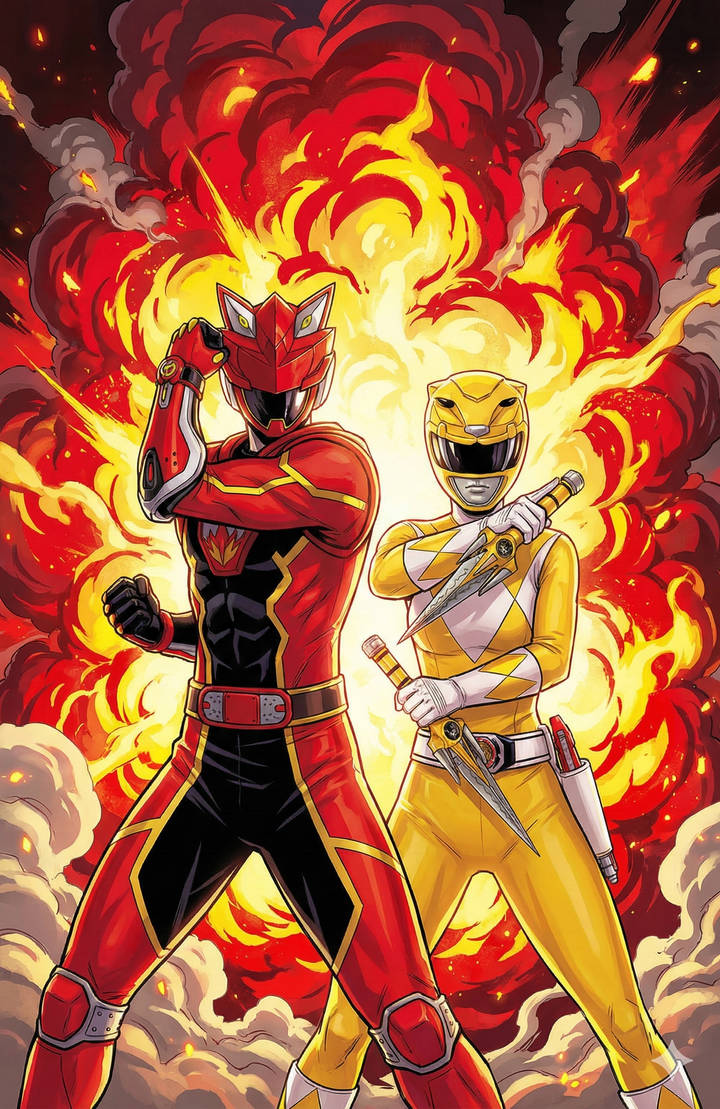 Kazuna Ranger Kizuna Red and Yellow Ranger/Togo and Trini by DanFRZ on DeviantArt