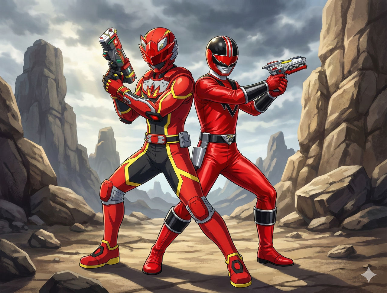 Kizuna Red And Time Fire/Quantum Ranger by DanFRZ on DeviantArt