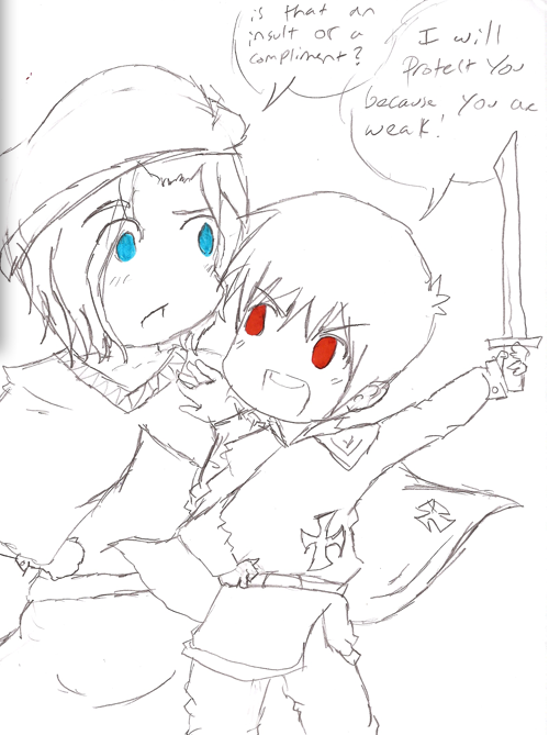 Chibi France x Prussia