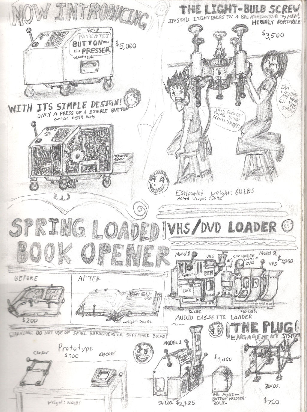 Junk Inventions Ridiculous Inventions #1 by ironmaestro on DeviantArt