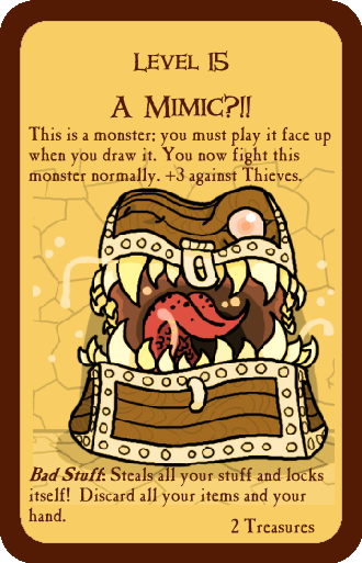 A Mimic?!! - Original Munchkin Card