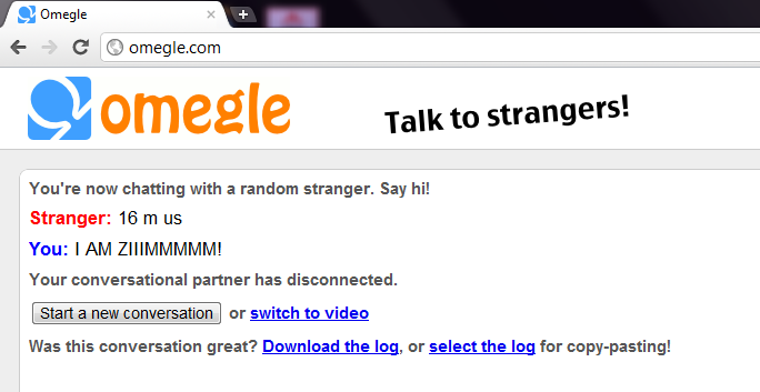 Talk to strangers omegle Talk to strangers omegle