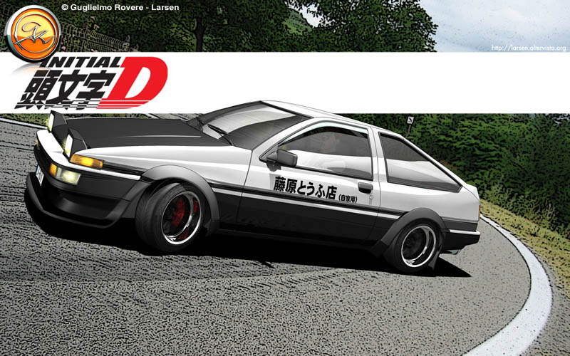 3D ae86 initial D Toyota