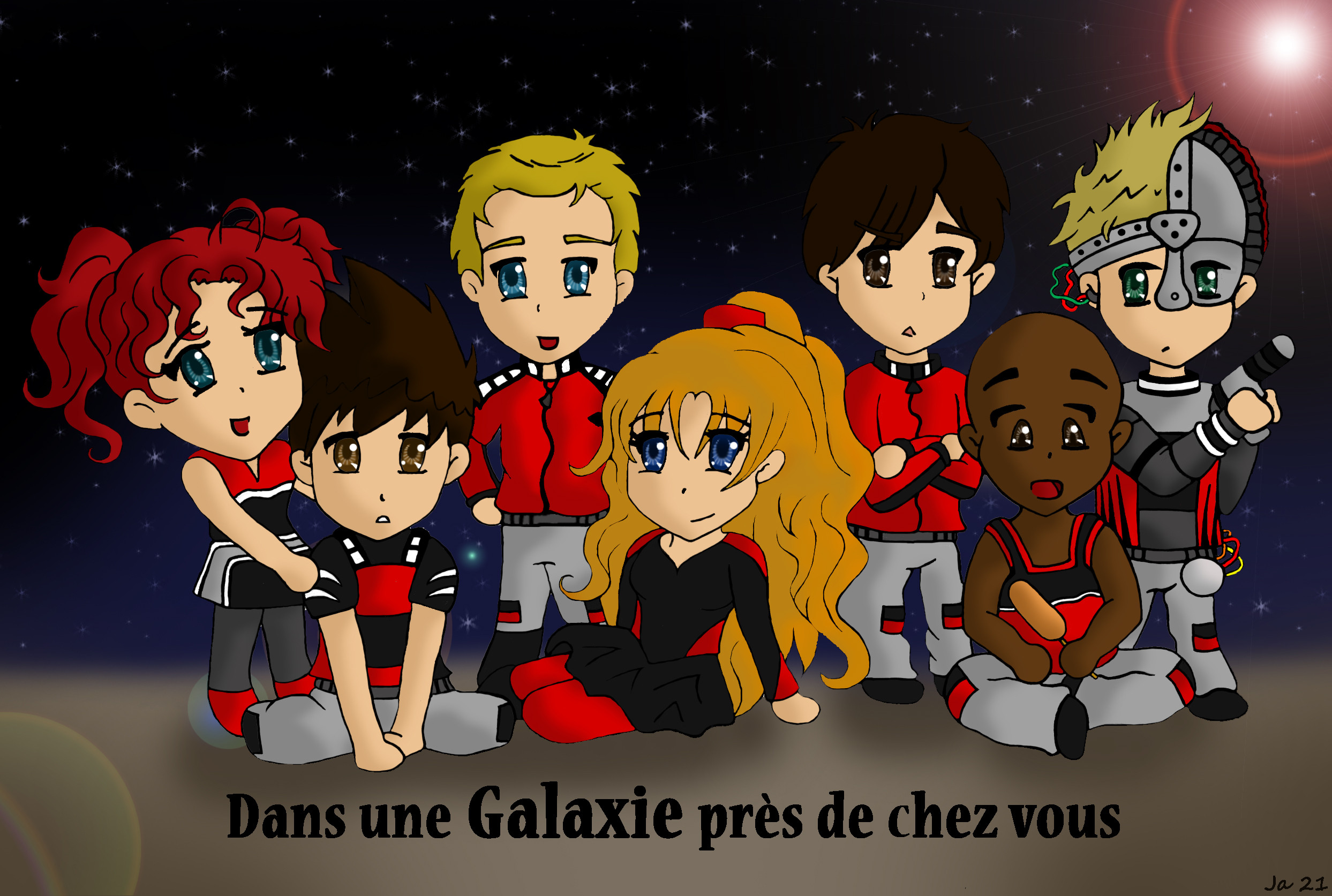 Dans une Galaxie pres de chez vous fan art groupe