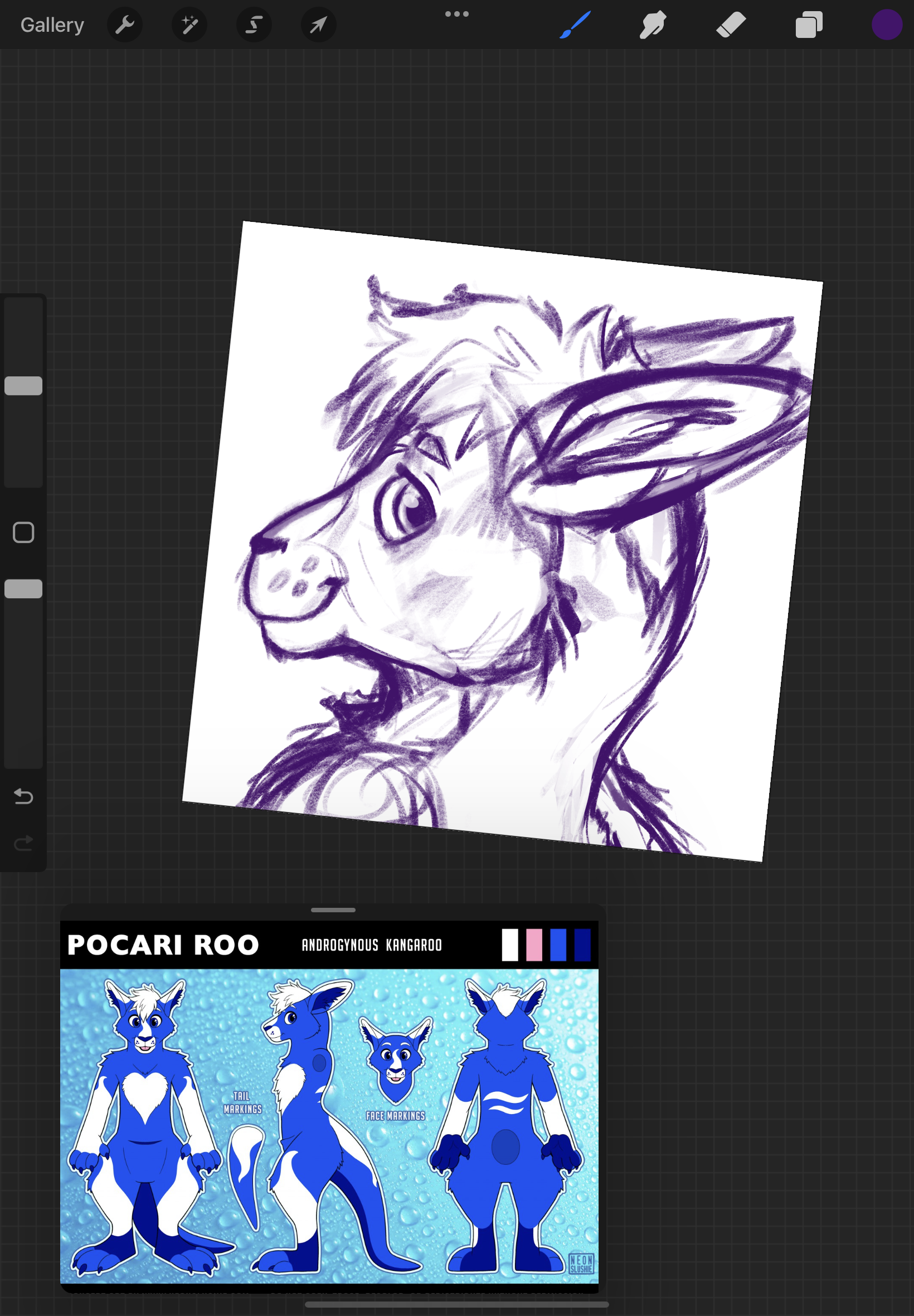 Pocari Roo Characters Pocari Roo fanart WIP by CozyPigeon on DeviantArt