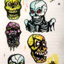 Sketchbook skull art