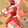 Rocky, The Red Ranger - Cog Destroyer!