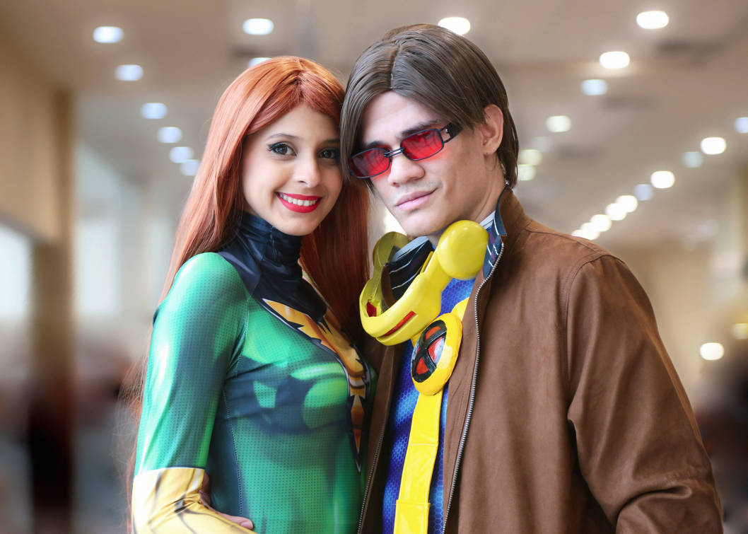 Cyclops and Phoenix - X-MEN - Slim and Red