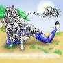 Playful Zebra - finnished