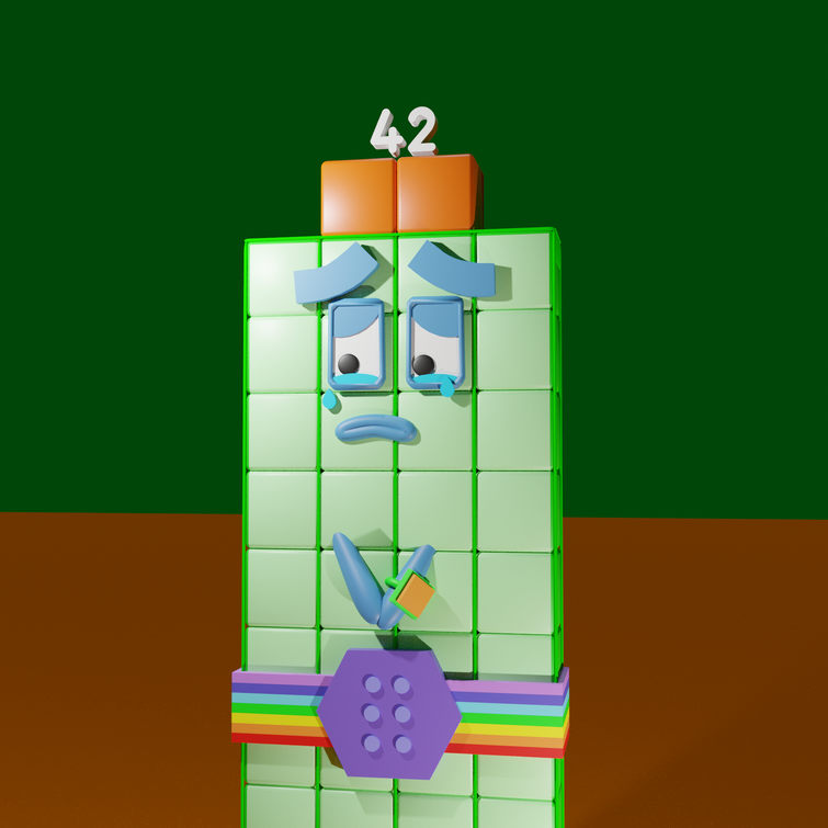 Free dislike picture: Numberblock 42 crying by russianalphabe on DeviantArt