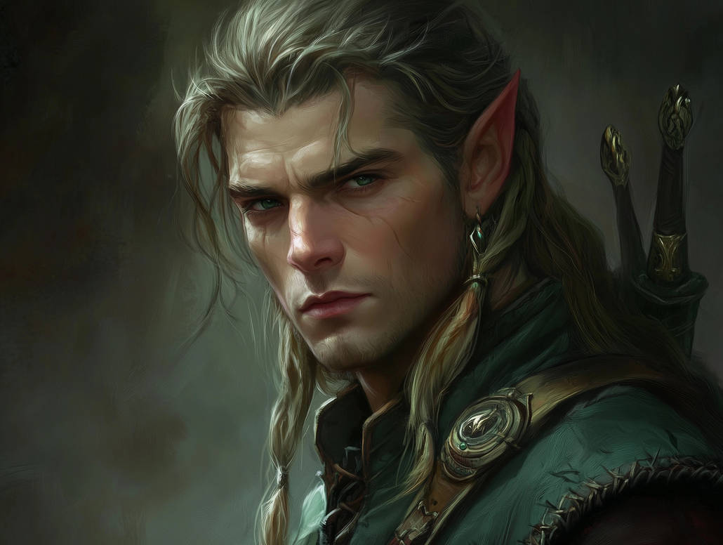 An Elven ranger by DNDHeadshots on DeviantArt