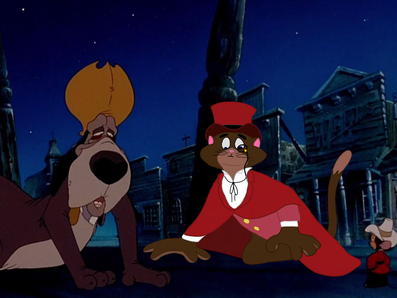 Fievel and Cat R Waul asking Wylie Burp for help by GreenRiver85 on ...