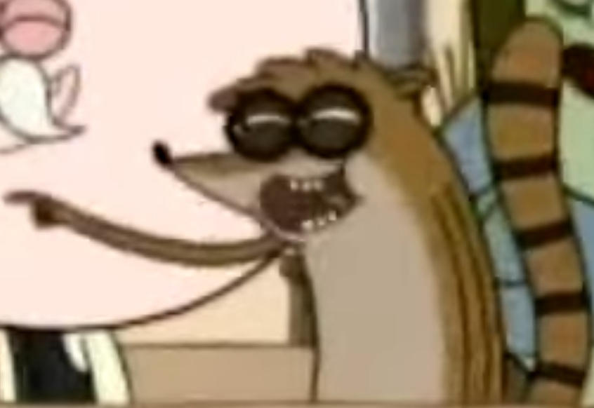 Lo Fi Rigby Rigby Laughing by GreenRiver85 on DeviantArt