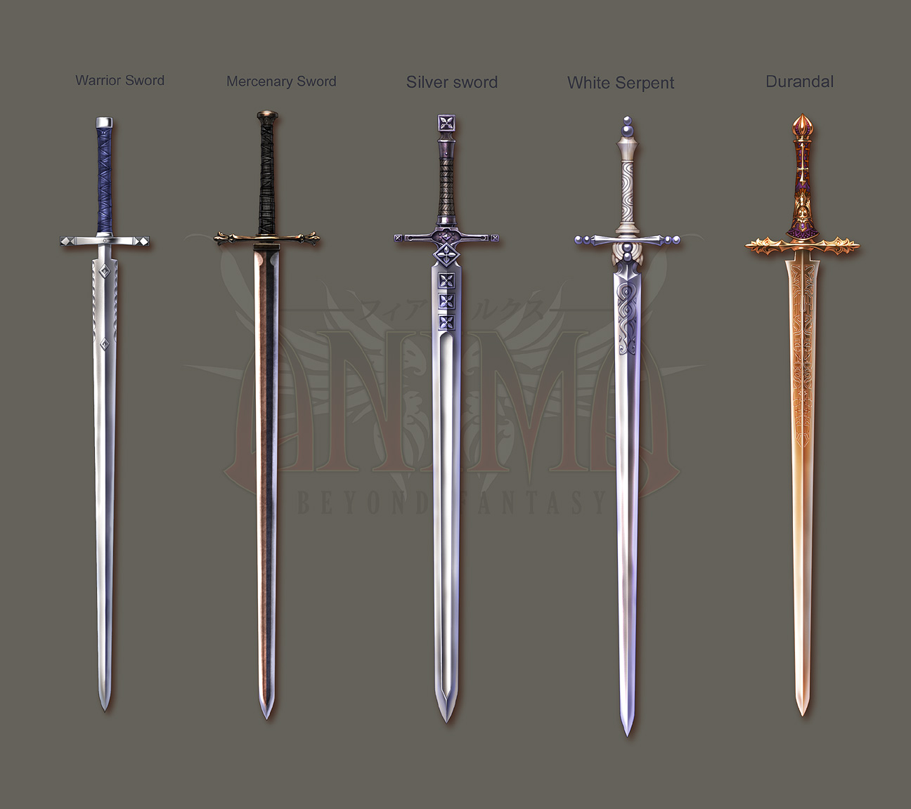 Anima: Knight swords set 1