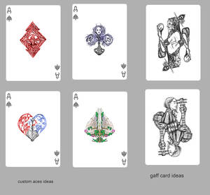 playing cards: gaff card ideas