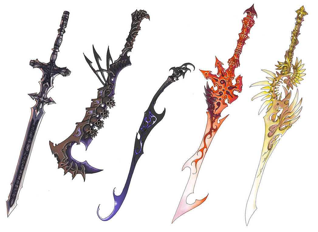 Sword designs by wen m