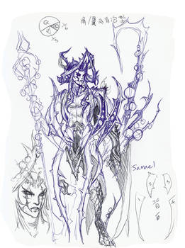 WIP Samael sketch 1