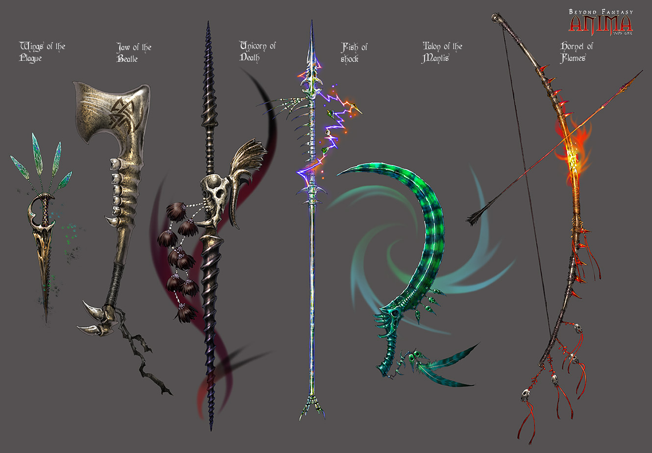 Anima: Bone weapons by Wen-M on DeviantArt