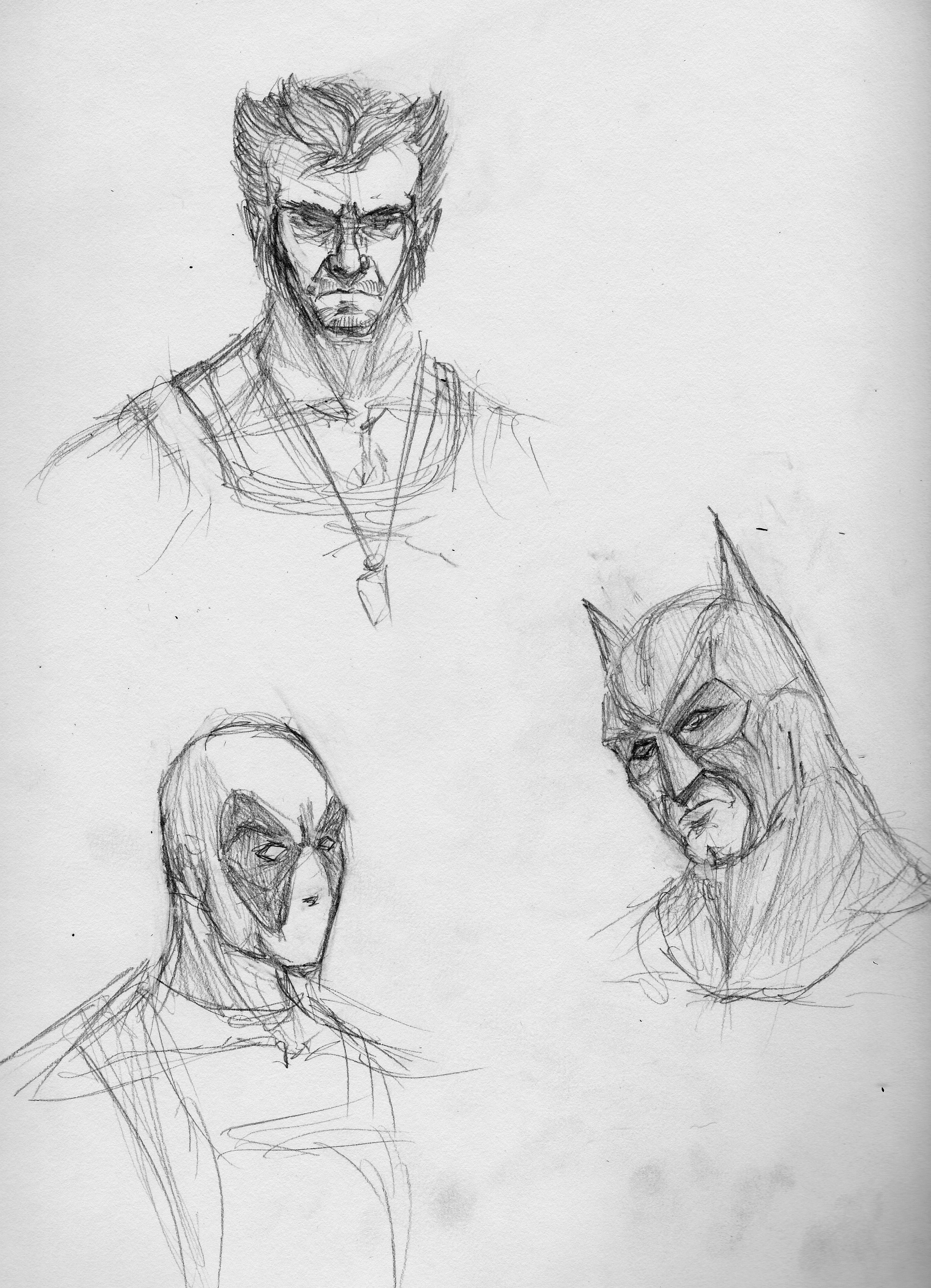 Superhero Sketches