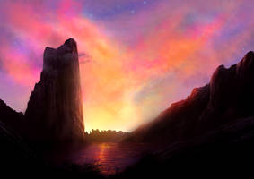 Study: Fantasy Landscape 1