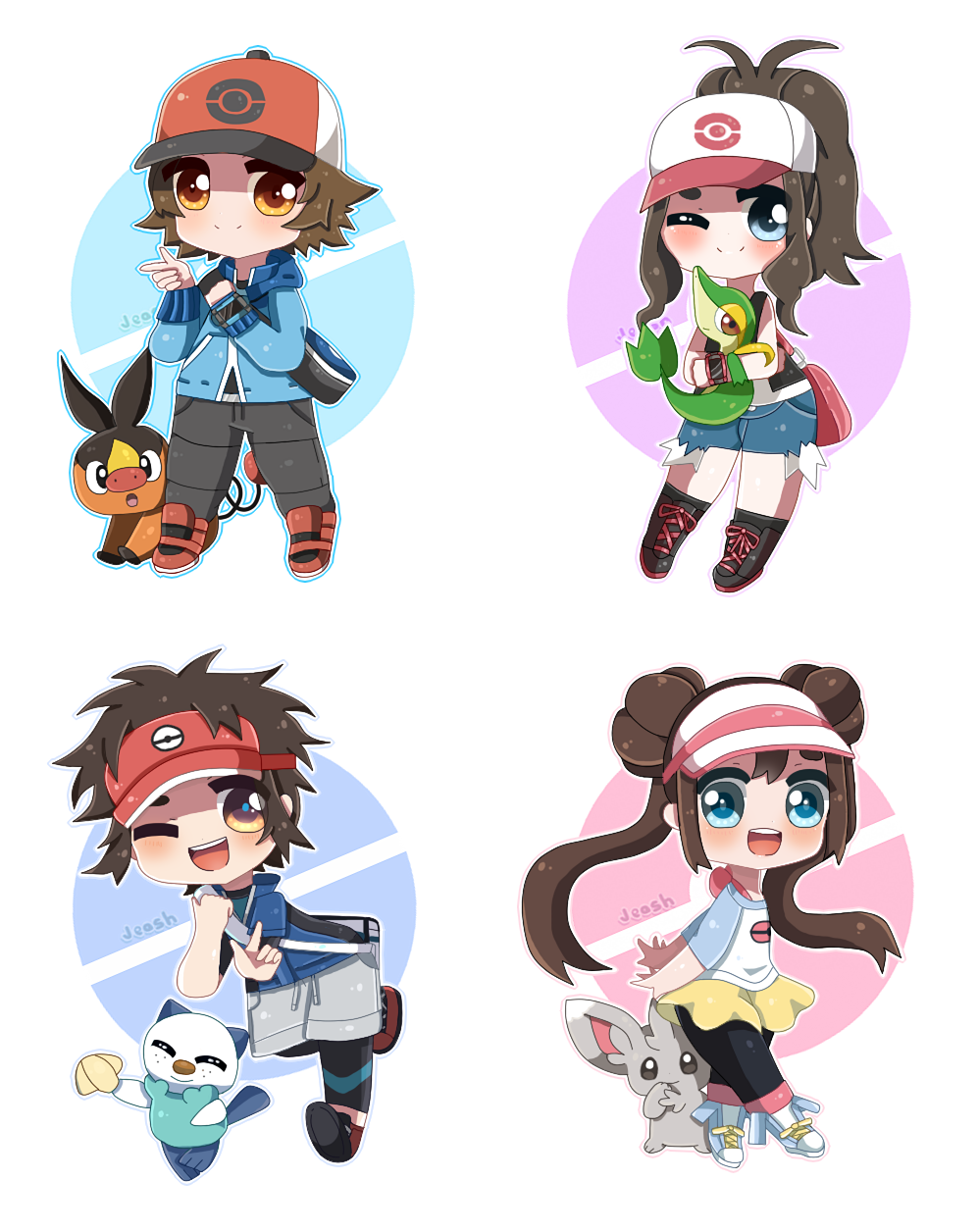 Coach Chibi Pokemon Trainers Chibis by jeash022 on DeviantArt
