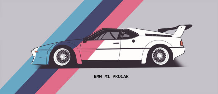 BMW M1 Procar - lineart
