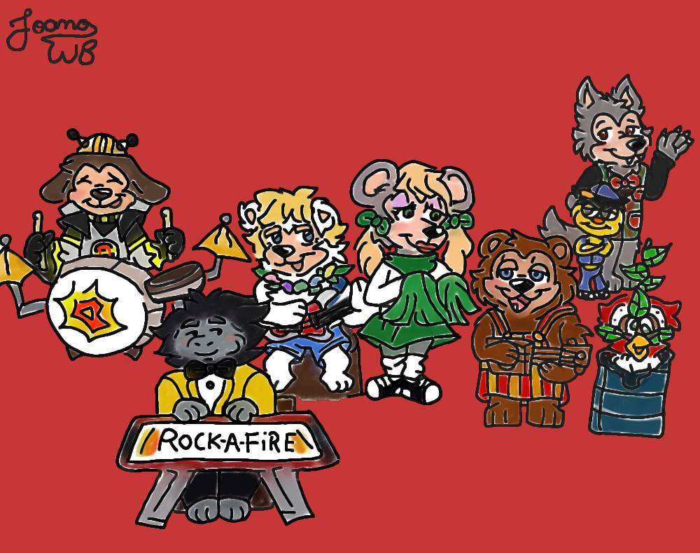Rock Fire Exploding The Rock-A-Fire Explosion Band (80's fanart) by JoanaWB on DeviantArt