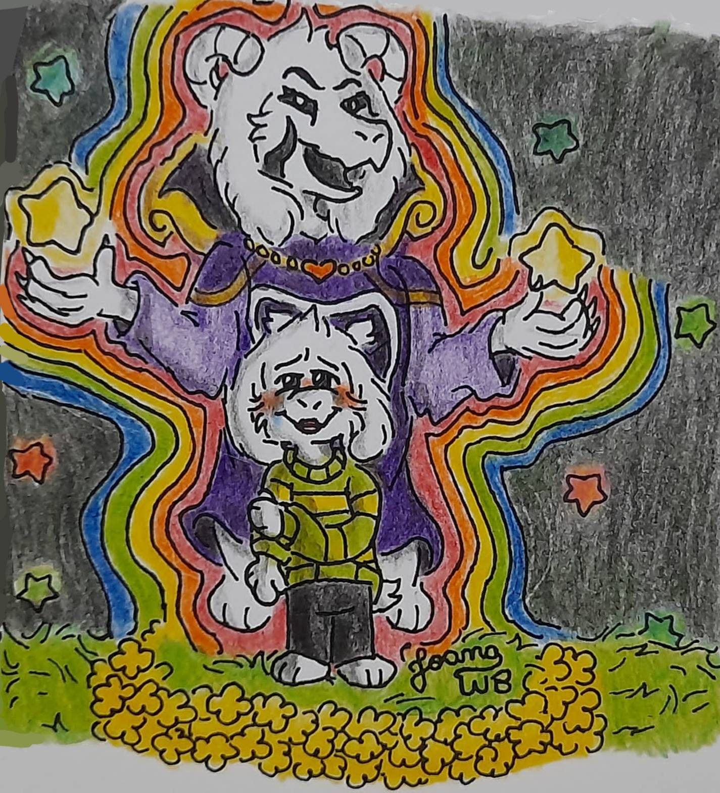 The goat child (Asriel Dreemurr Fanart) by JoanaWB on DeviantArt