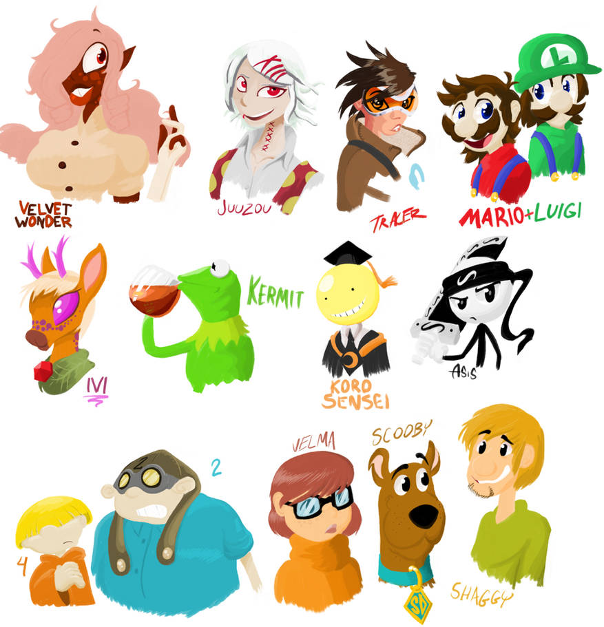 Random Character Portraits 2: The Revenge by MariiBoops on DeviantArt