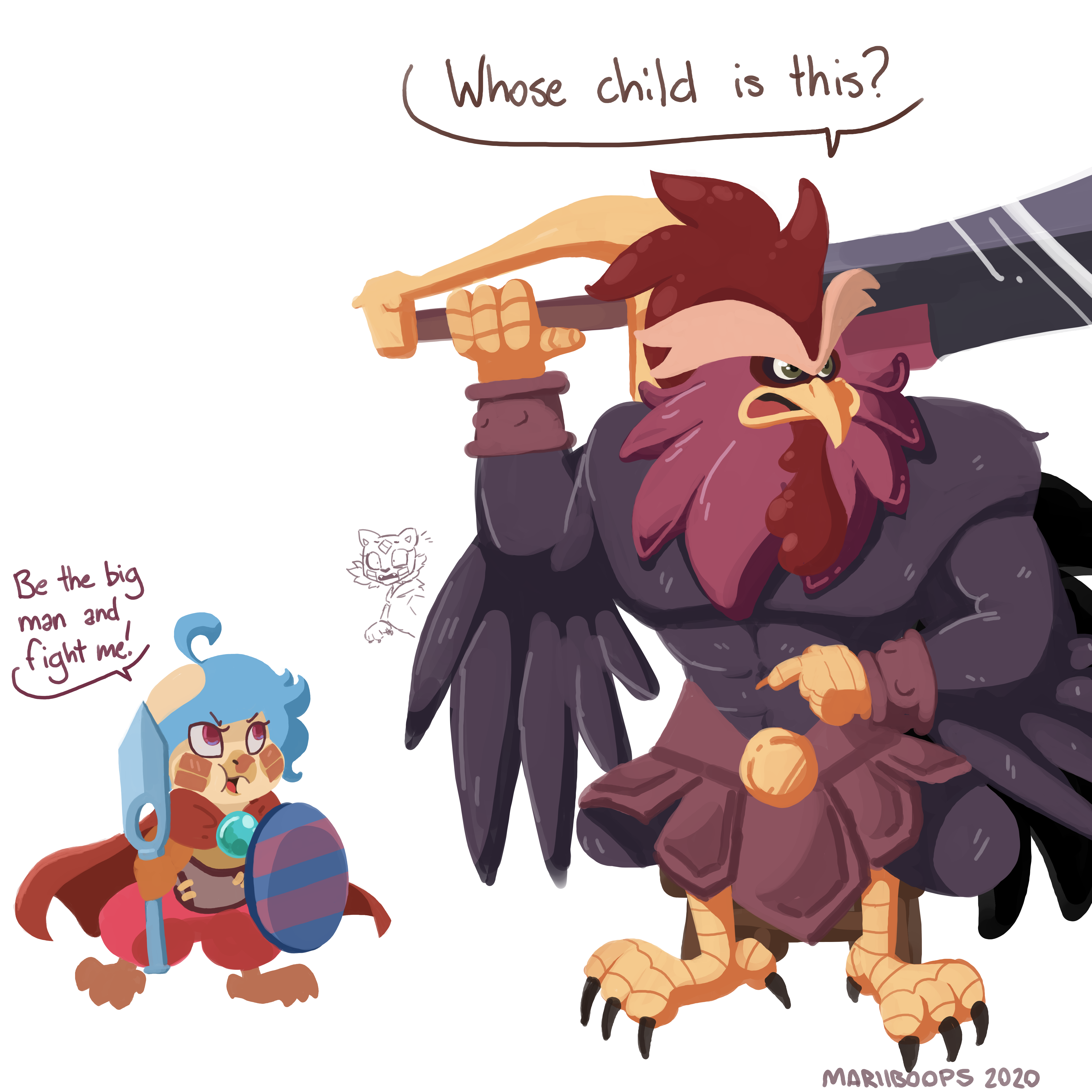 Chic En Raffe The Big Chicken: Raffle Art 2/10 by MariiBoops on DeviantArt
