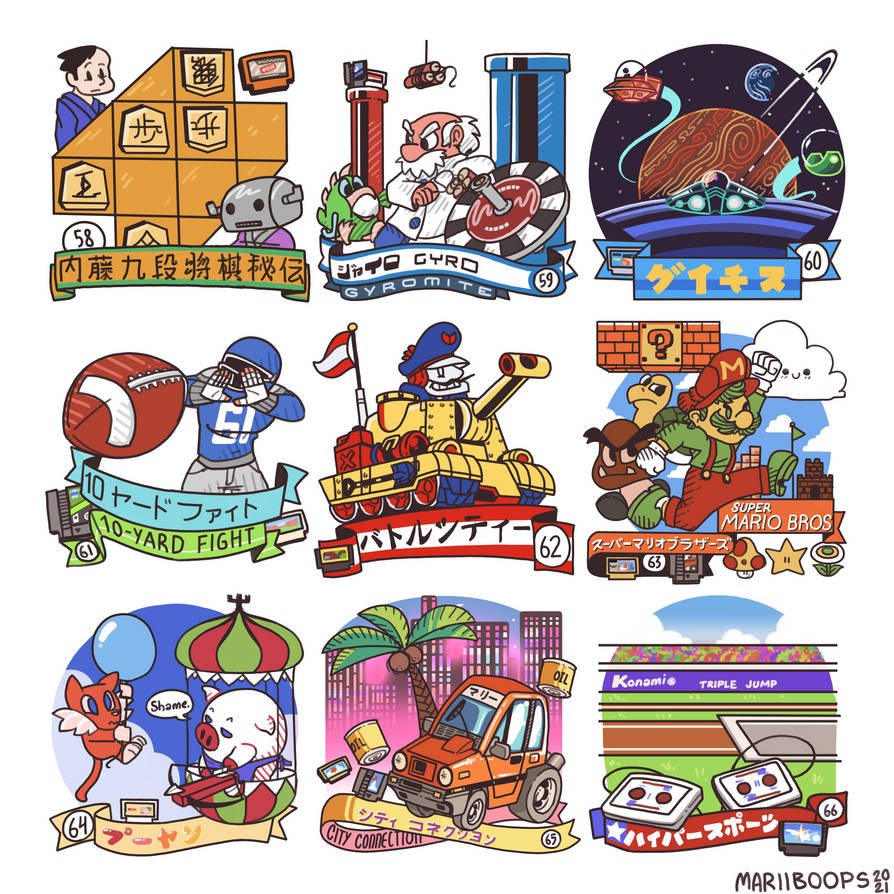 Every NES Game Ever: 58-66 by MariiBoops on DeviantArt