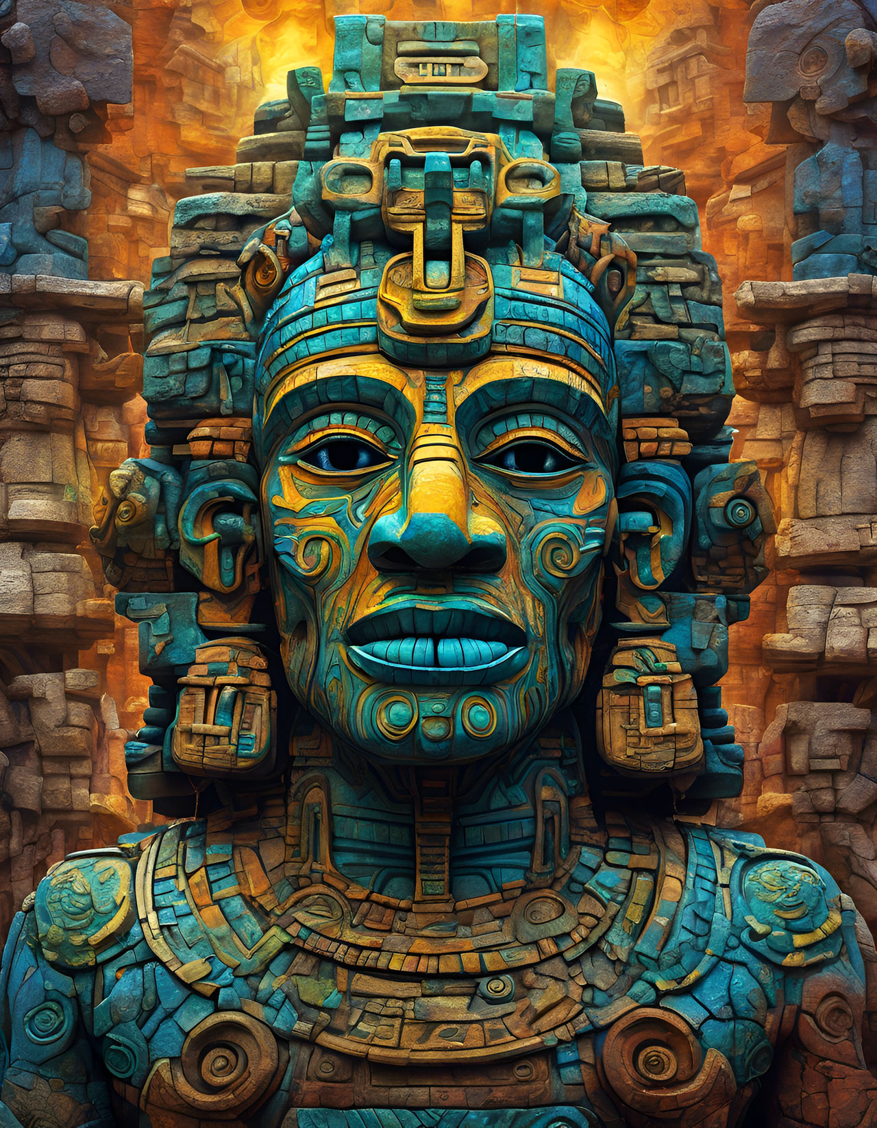 Ancient Mayan Portrait by paddybear06 on DeviantArt