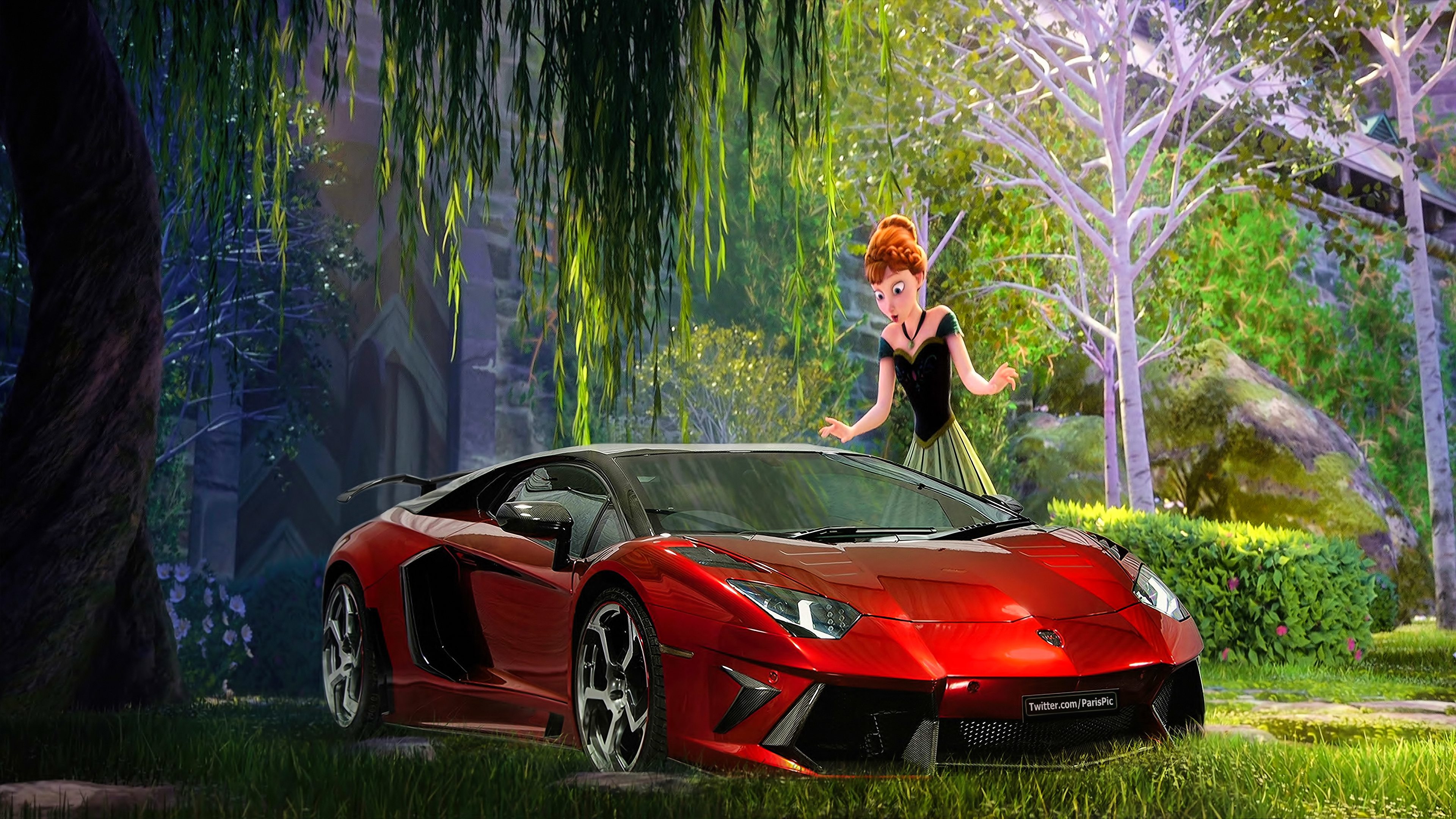Frozen Anna Wallpaper Lamborghini 4K (@ParisPic) by ParisPic on DeviantArt Frozen Anna Wallpaper Lamborghini 4K (@ParisPic) by ParisPic on DeviantArt