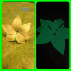 glow in the dark flower collage