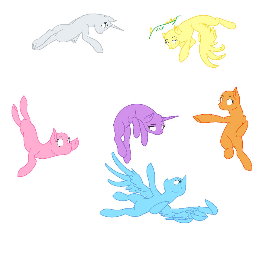 Mlp Mane 6 Base by AlexSakamaki112 on DeviantArt