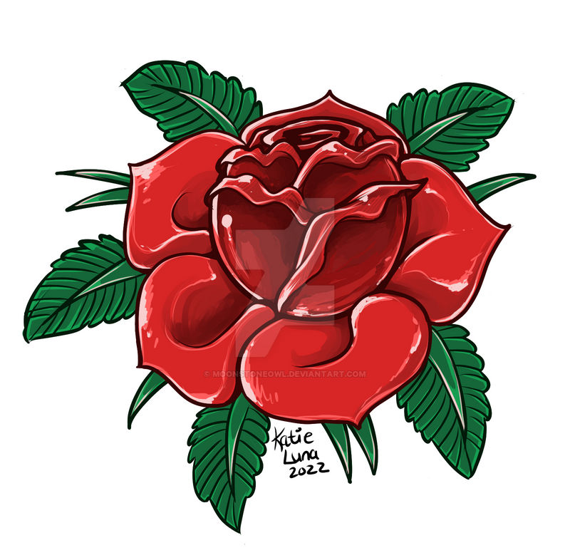 Rose from Tutorial by MoonstoneOwl on DeviantArt