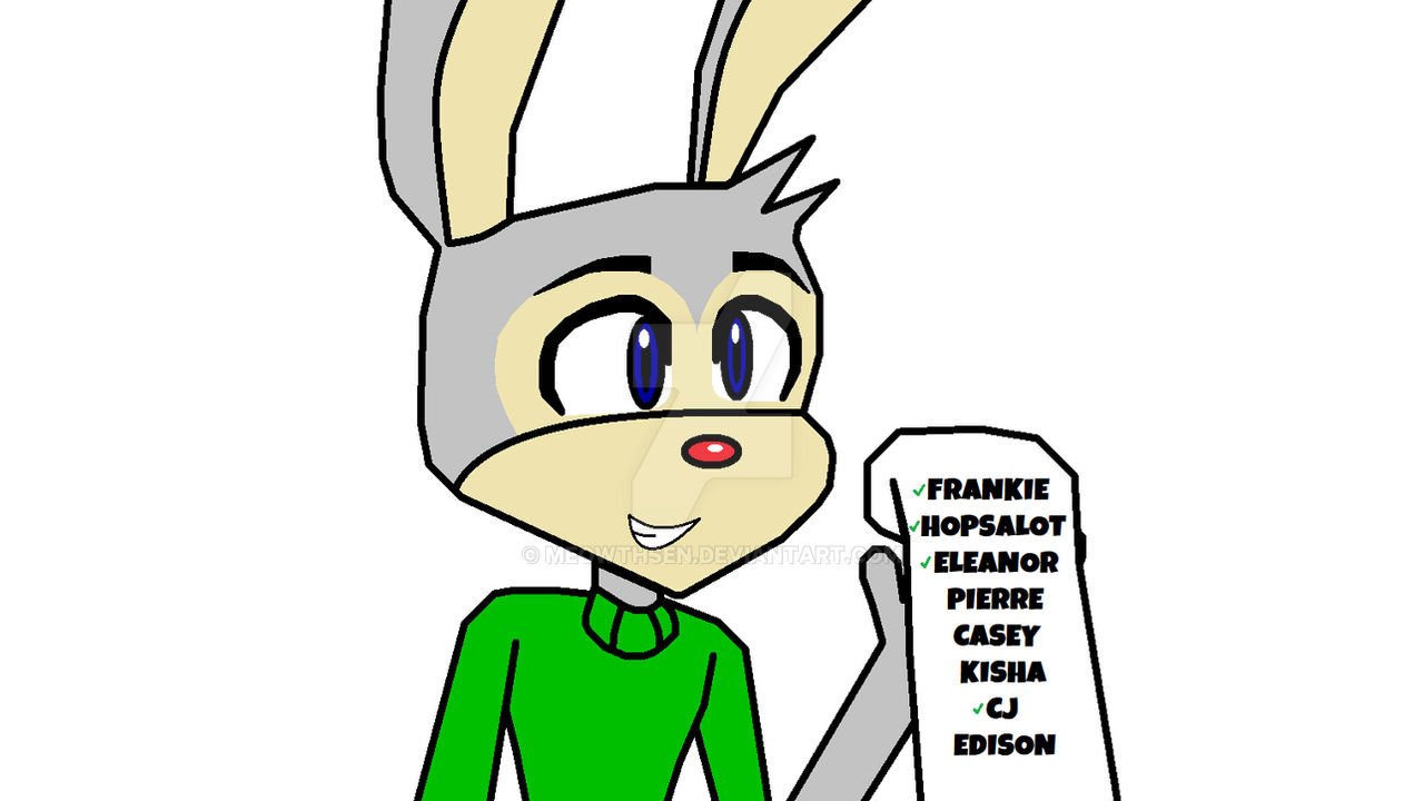 Hopsalot Rabbit Jumpstart A+ Frankie, Hopsalot, Eleanor, and CJ by Meowthsen on DeviantArt