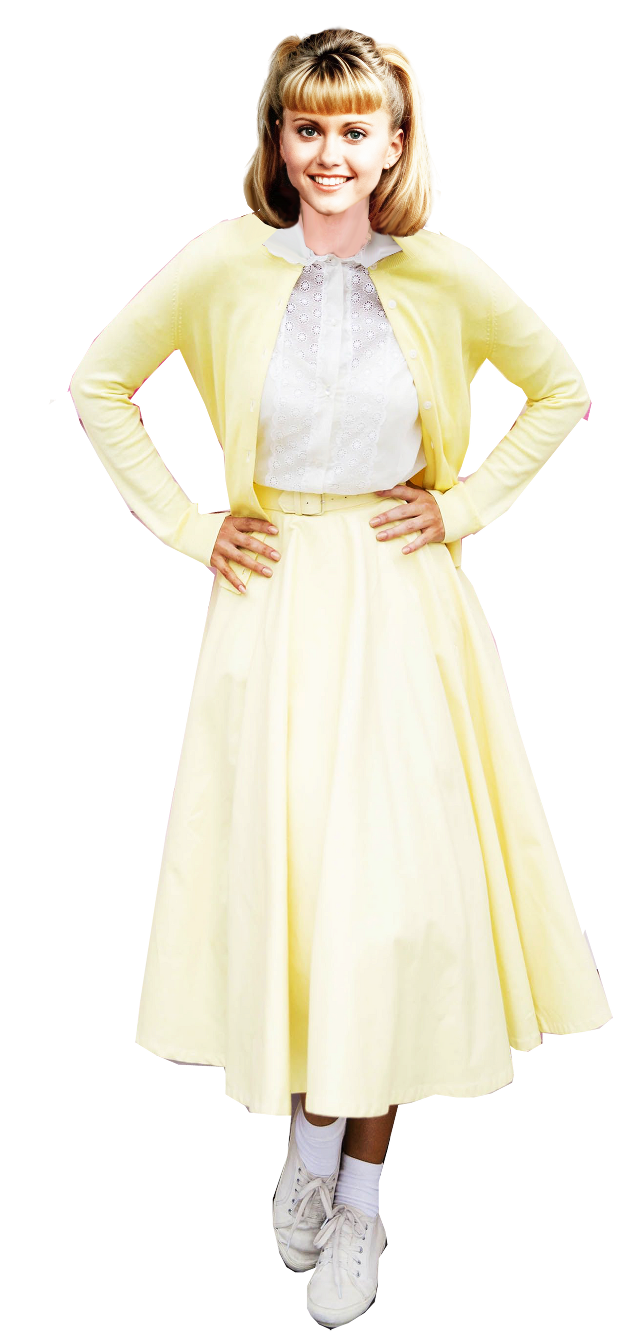 sandy grease yellow dress Grease Summer Nights Sandy