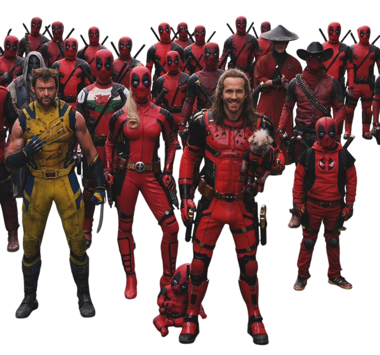 Deadpool Multipied PNG Deadpool Multiverse by MikeMoon1990 on DeviantArt