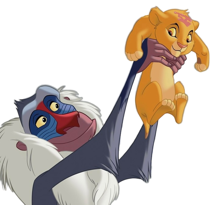 PNG Simba y Rafiki - El Rey Leon - Disney by MikeMoon1990 on DeviantArt
