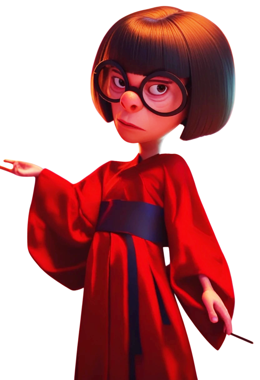 Edna Moda Fire PNG Edna Moda - Los Increibles 2 - Disney Pixar by MikeMoon1990 on ...